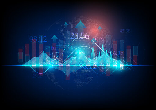 stock market financial stock market figures abstract background image