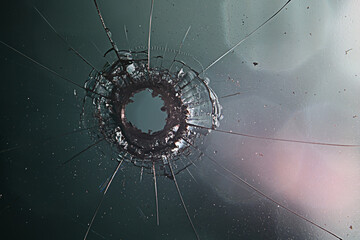 background bullet hole glass abstract crime gun shot