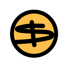 Money icon wih color, Finance vector