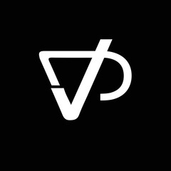 VD VD Logo Design, Creative Minimal Letter VD VD Monogram - obrazy, fototapety, plakaty