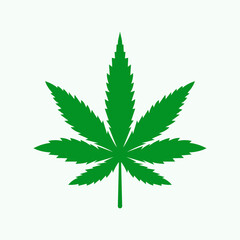 Cannabis Symbol, Marijuana Icon Vector Template For Web, Computer And Mobile App