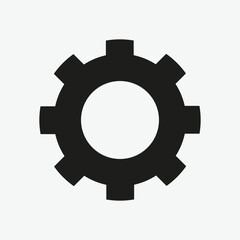 Gear Icon Vector Template For Web, Computer And Mobile App