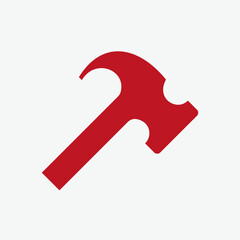 Hammer Icon Vector Template For Web, Computer And Mobile App