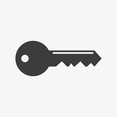 Key Icon Vector Template For Web, Computer And Mobile App
