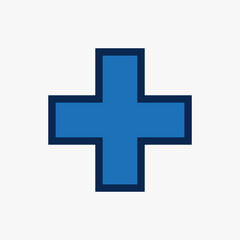 Medical Plus Icon Vector Template For Web, Computer And Mobile App