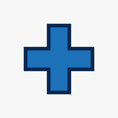 Medical Plus Icon Vector Template For Web, Computer And Mobile App