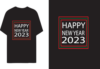 happy new year t shirt design
