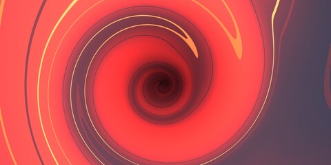 Abstract tunnel, the black hole. Curvature of surface. Thin lines texture. 3D render