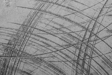 Concrete wall with cracks and scratches. abstract gray background with patterns. wall is ready for renovation