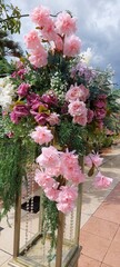 Fototapeta premium flower decoration for party view portrait