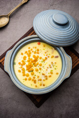 Sweet Bundi Kheer or payasam is a tasty Indian dessert recipe