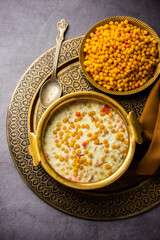 Sweet Bundi Kheer or payasam is a tasty Indian dessert recipe