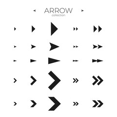 Premium set of arrow. Icons collection. Trendy style. To use in web and mobile UI. Vector illustration