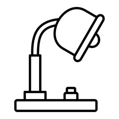 Table Lamp Line Icon
