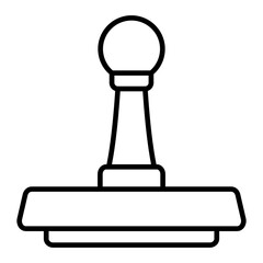 Stamp Line Icon