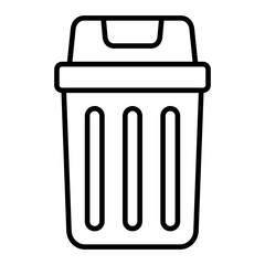 Trash Bin Line Icon