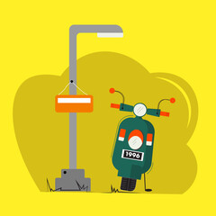 character motorcycle