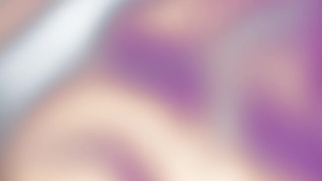 Abstract digital animation loop of a fabric creases and uncreases. Futuristic sci-fi background. Metallic texture under champagne gold and purple lighting. 3D render