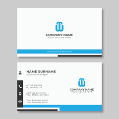 Vector modern creative and clean business card template design