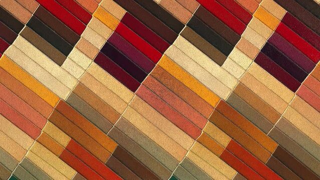 Collection of swatches memphis animations seamless looping. Retro fashion style 80 90s.