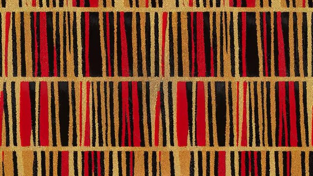 seamless looping vintage rug with an effect of attrition. Damask carpet. Hand drawn seamless looping abstract animation with eastern motifs. render