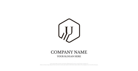 Initial U Logo Design Vector 