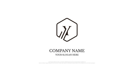 Initial Y Logo Design Vector 