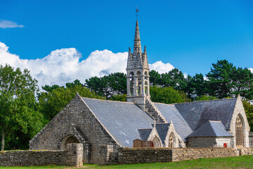 Fototapeta na wymiar Notre-Dame-de-Tréminou, in Plomeur, Finistere, Brittany, France
