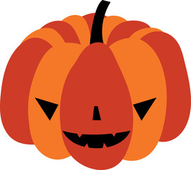 Halloween Hand Drawn Pumpkin Cartoon