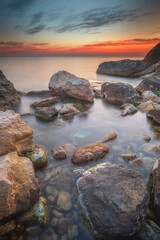 Sunset nature compostion