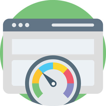 Browser speed test Vector Icon


