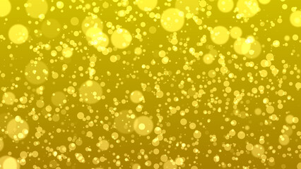 abstract bokeh background, yellow particles