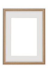 Empty white picture frame mockup template isolated, White blank picture frame, vertical picture...