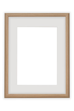Empty white picture frame mockup template isolated, White blank picture frame, vertical picture frame.