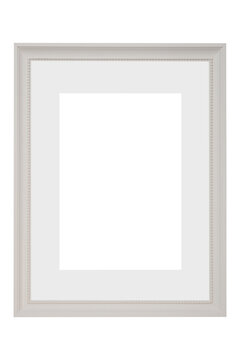 Empty white picture frame mockup template isolated, White blank picture frame, vertical picture frame.