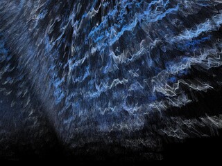 design from blue grey particles and water mist and spray