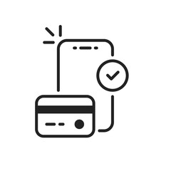 success online payment or valid virtual purchase icon