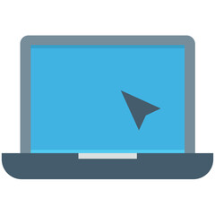 Laptop Colored Vector Icon