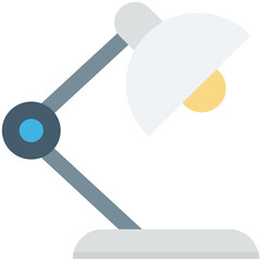 Table Lamp Colored Vector Icon