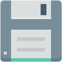 Floppy Colored Vector Icon