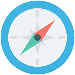 Compass Colored Vector Icon