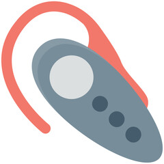 Bluetooth Headset Colored Vector Icon
