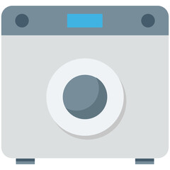 Washing Machine Colored Vector Icon