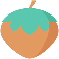 Acorn Colored Vector Icon