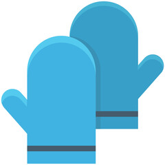 Mitten Colored Vector Icon