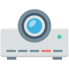Projector Colored Vector Icon