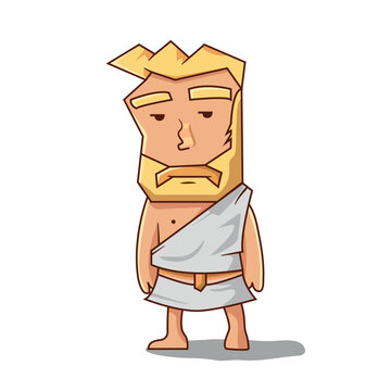 funny cartoon cavemen character