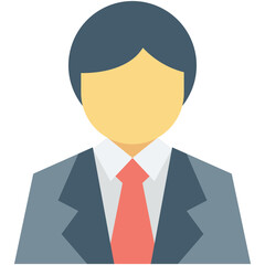 Businessman Colored Vector Icon