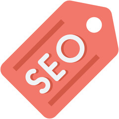 Seo Keyword Colored Vector Icon