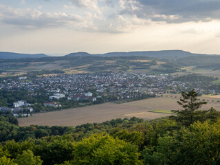 Fototapeta na wymiar Landscape at sunset in Germany